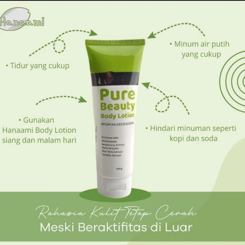 body lotion whitening/ HB pagi/HB pemutih/HB BPOM/Hanaami
