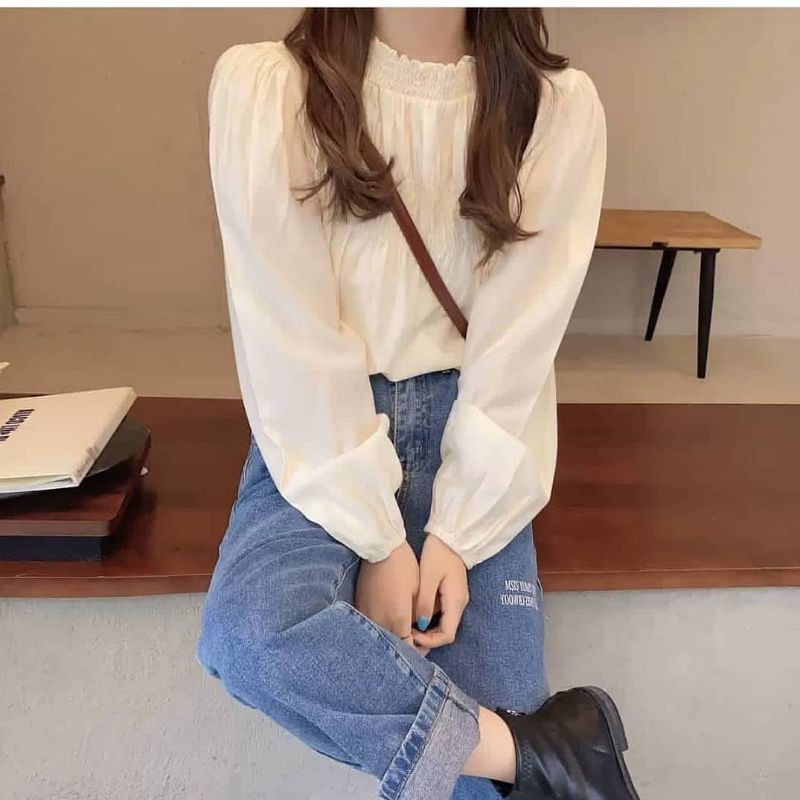 BLOUSE KOREA -  BLOUSE - ATASAN WANITA - PAKAIAN TERLARIS - KOREAN STYLE - PAKAIAN WANITA - BLOUSE - CASUAL BLOUSE