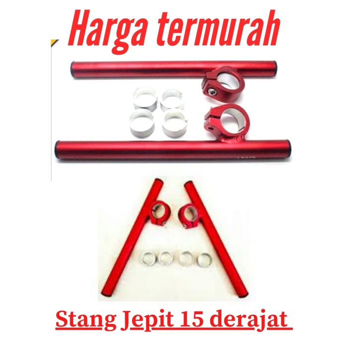 COD MERAH Stang jepit 15 derajat Fu ninja r rr rx king vixion dlL