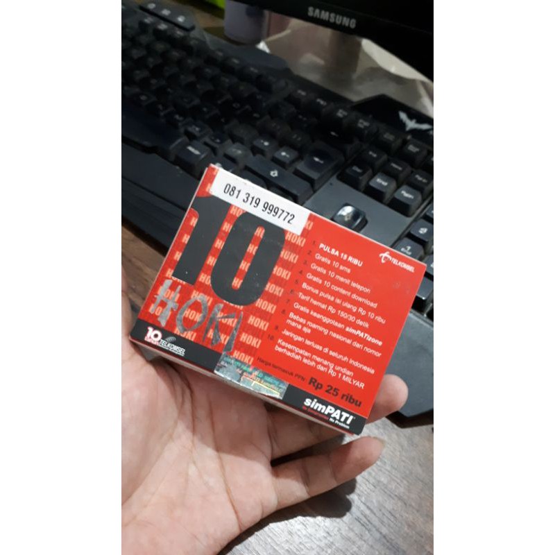 Nomor Cantik Simpati Hoki Jadul ORIGINAL Nocan simpati