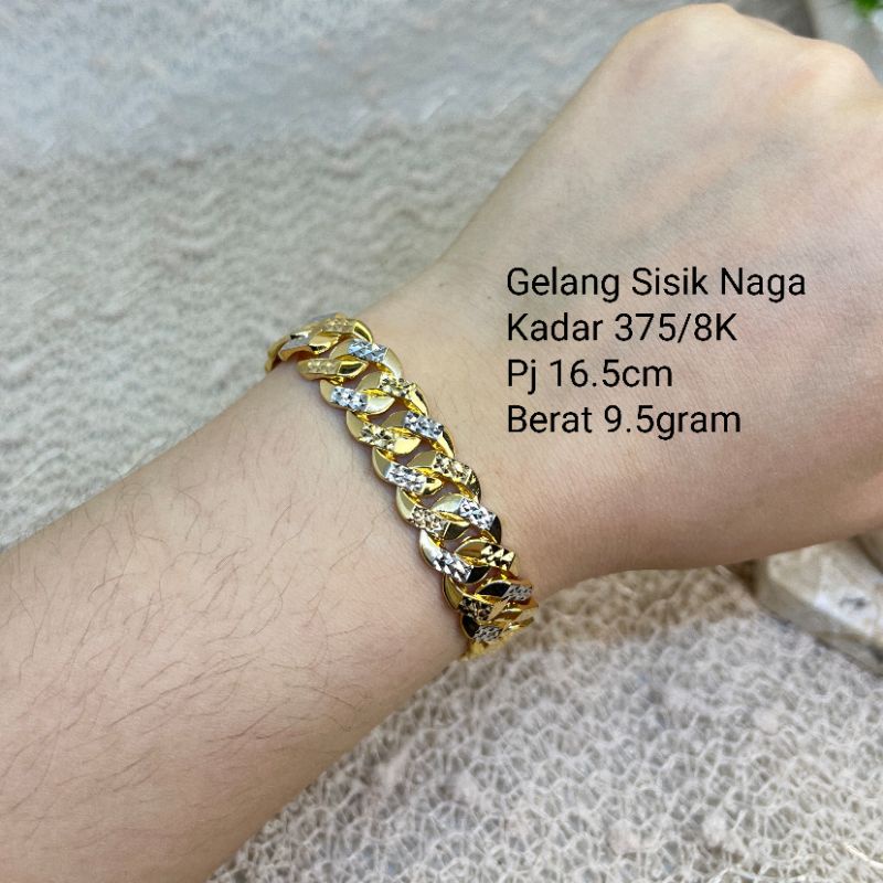 GELANG SISIK NAGA BY KINGHALIM EMAS 375/8K