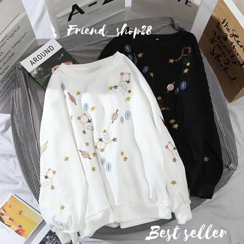 Star Galaxy Sweater - Sweater Basic Oblong Oversize - sweater wanita / pakaian wanita