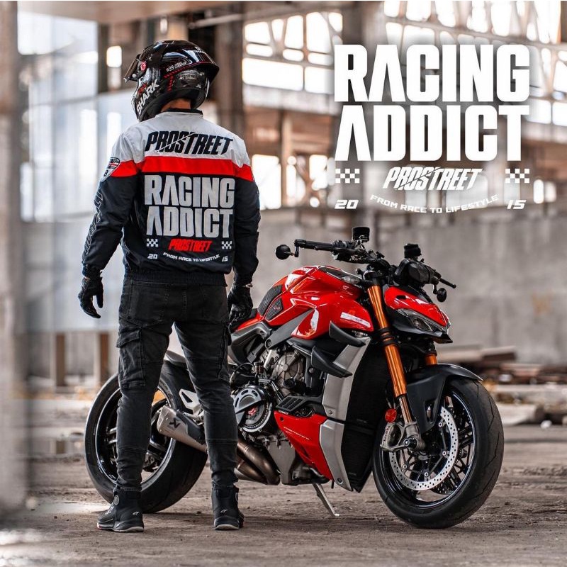 Jacket Prostreet Racing Addict Red XXL