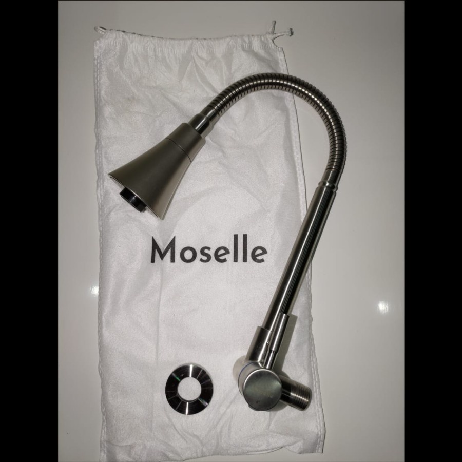 Moselle Kran Dapur Flexible Tembok Bak Cuci Piring Mode Trompet SS304