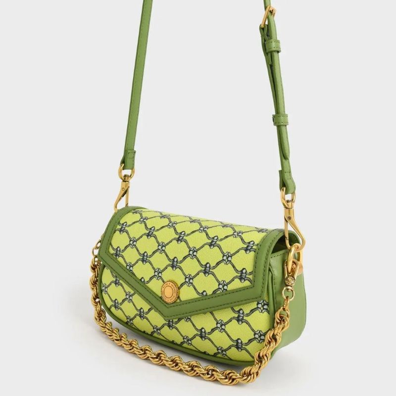 12.12 SALE | CK Este Printed Chain Handle Bag