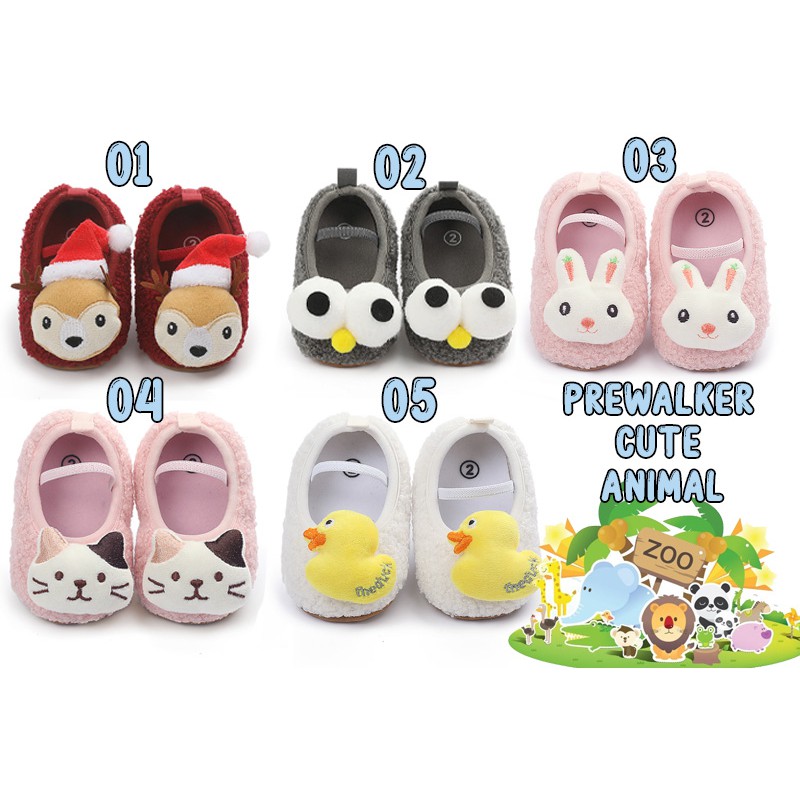 Sepatu Bayi Prewalker Cute New Animal Anti Selip