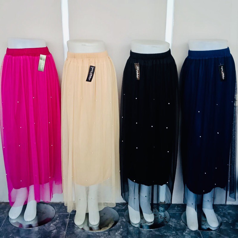 ( BISA COD ) ROK TUTU MUTIARA PREMIUM / TUTU PEARL MAXI SKIRT PREMIUM