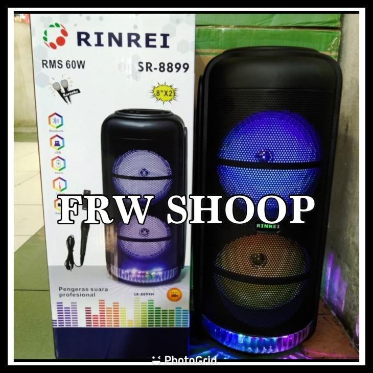 Speaker Portable Rinrei Sr 8899 / Sr8899 / Sr-8899 (Original) 8X2 Inc Kode 1090