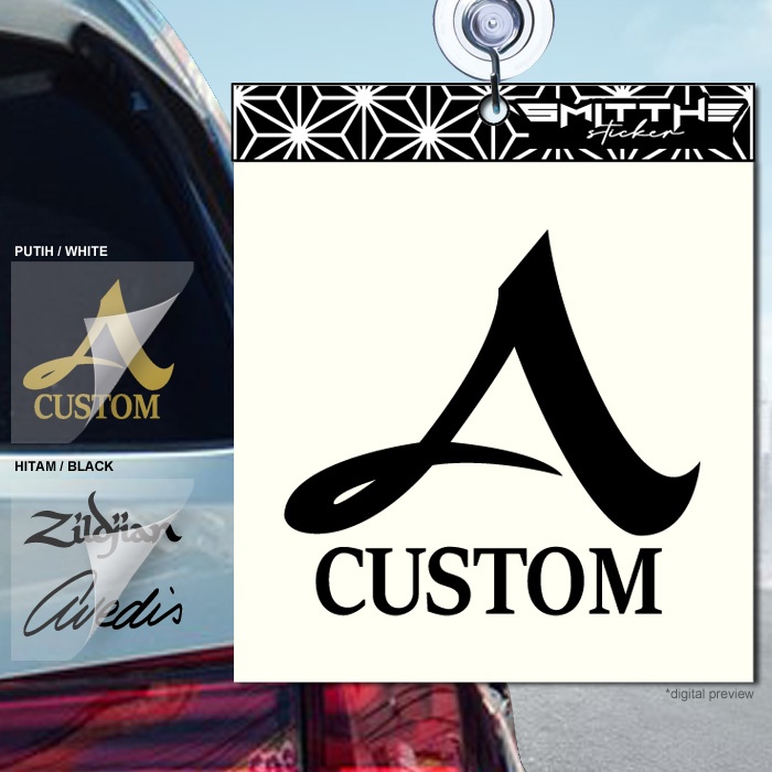 Stiker Zildjian Avedis A Custom Cutting Sticker Mobil Motor Decal Waterproof