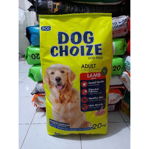 (Ekspedisi) Makanan Anjing Dog Choize 20 kg -Rasa Lamb