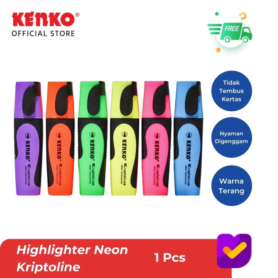 

KENKO HIGHLIGHTER MARKER SPIDOL KRIPTOLINE NEON