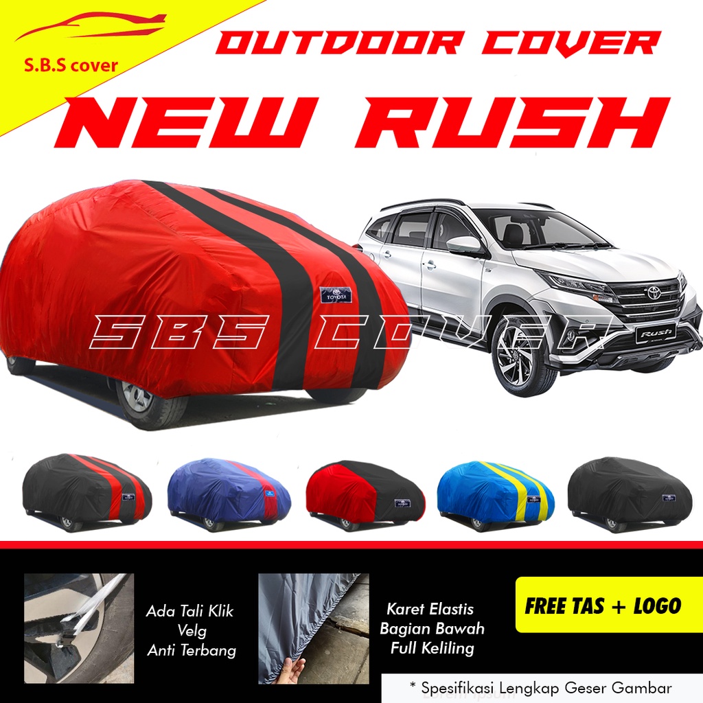 PREMIUM Body Cover Mobil Rush Sarung Mobil rush/terios/rush lama/terios konde/new rush/new terios/all new rush/all new terios/brv/hrv/avanza/xenia/avanza veloz/new avanza/avanza lama/xenia lama/new xenia/calya/sigra/crv/phanter/panther/xpander/livina/brio