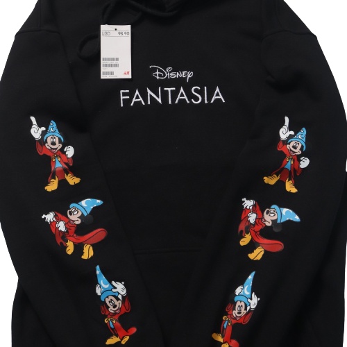 Jaket Sweater Hoodie MICKEY MOUSE HAND STRIPE – Black Edition Fashion Trendy Casual Pria Good Brand Quality Stylish