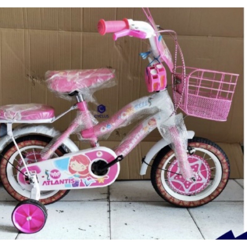 Sepeda Mini Anak Cewek Atlantis Unicorn 12 16 18 innch perempuan usia 3  8 thn BMX wanita COD kredit-8