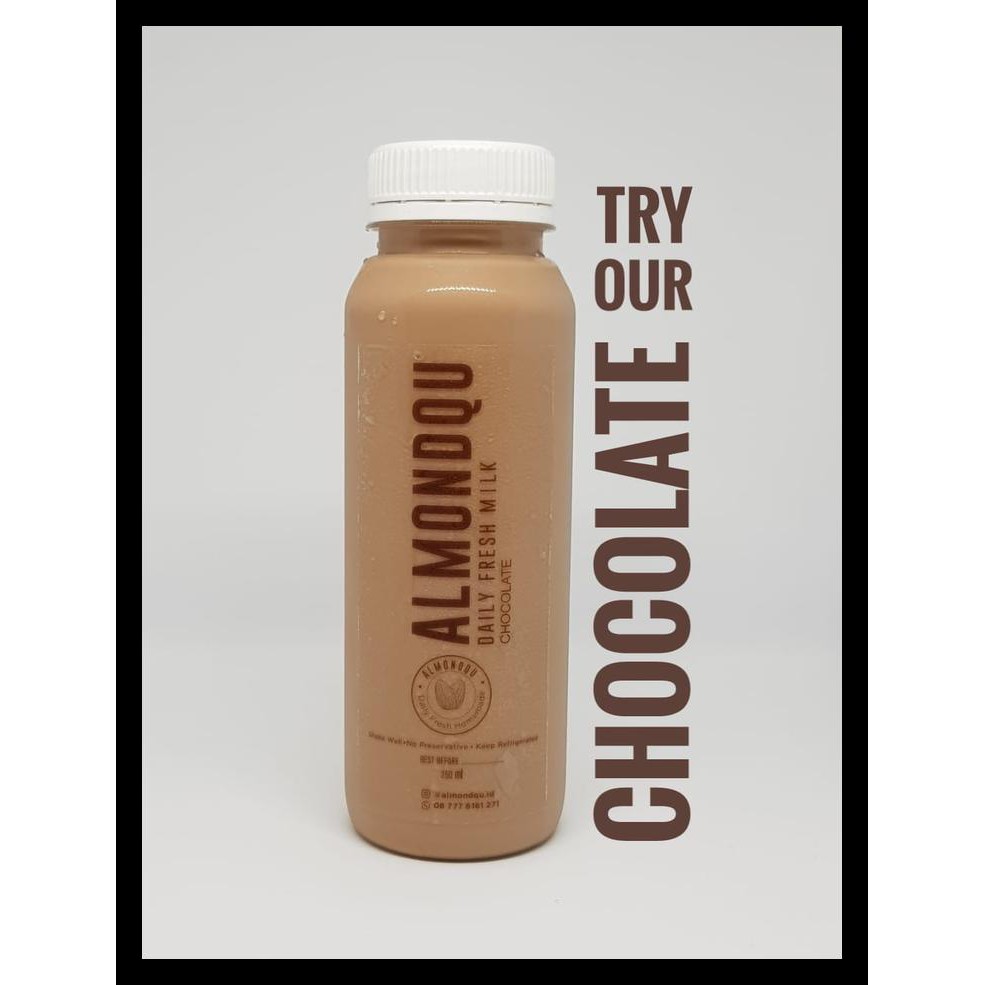 

[[Bayar Ditempat]] Almondqu Chocolate / Almond Milk / Susu Almond Bermutu