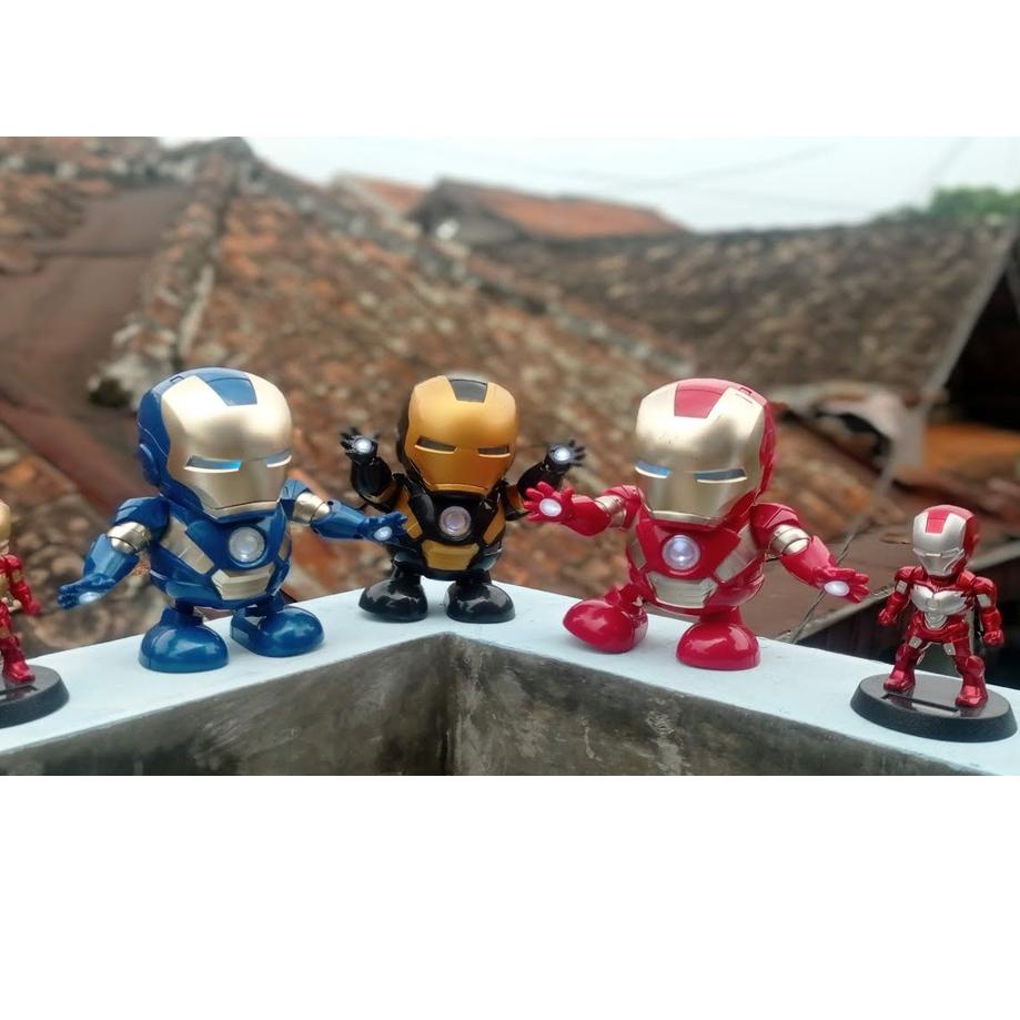 ☑ MAINAN ANAK MURAH ANAK DANCE HERO IRON MAN BUMBLEBEE CATTLE ( JUMBO ) ROBOT JOGET MAINAN ANAK ➭