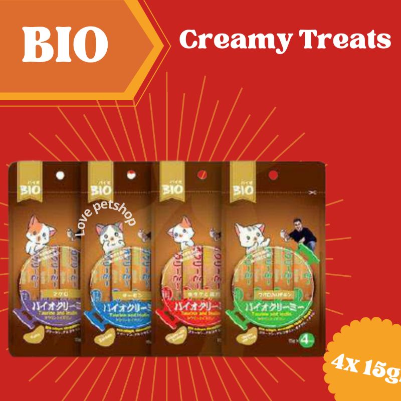 Bio Creamy Treats Snack Meo Creamy 4 pcs @15gr