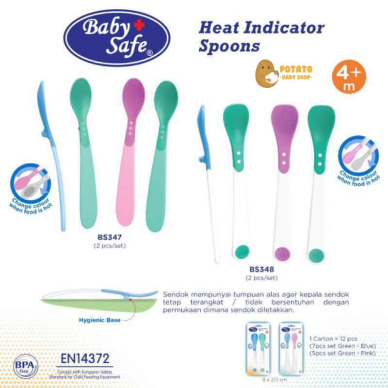 Baby Safe Heat Indicator Spoons - sendok anak 2pcs