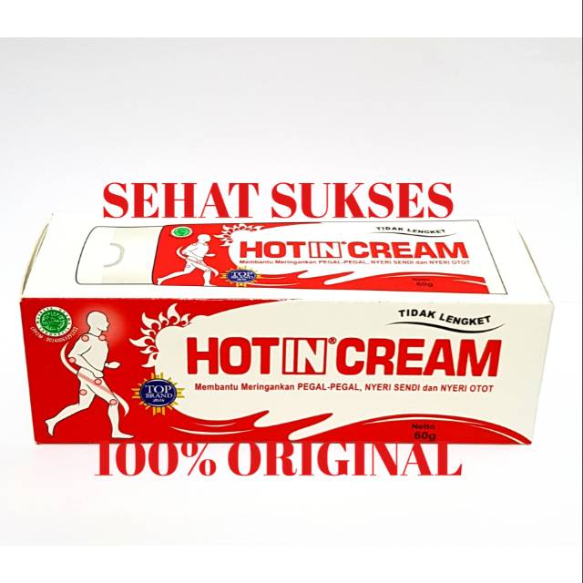 HOT IN CREAM TUBE ISI 60g (Merah Putih)