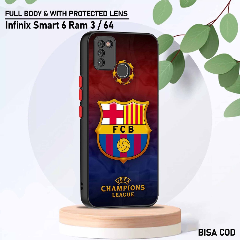 Case Infinix Smart 6 Ram 3 - Motif Case [ Club Bola 1 ] - Hardcase Infinix Smart 6 Ram 3 - Softcase 