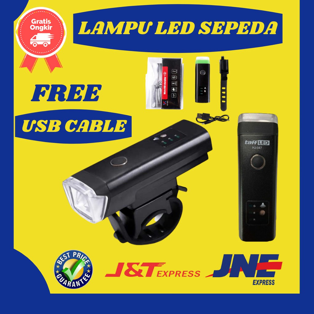 Jual Lampu Laser Sepeda Depan LED USB Waterproof Rechargeable | Shopee ...