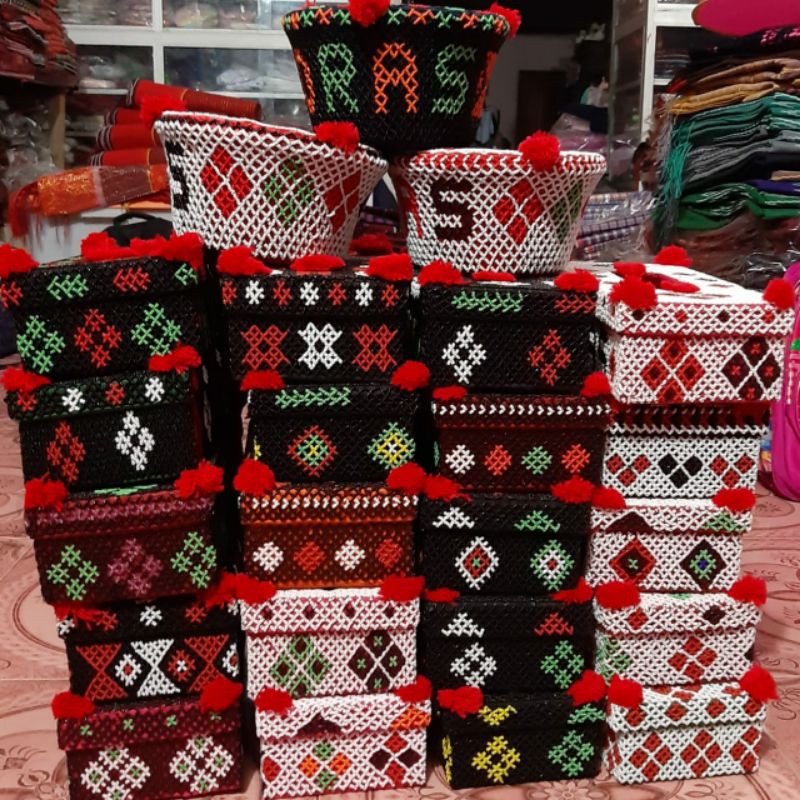 Kotak Tempat Tissu Payet Mote mote Simata