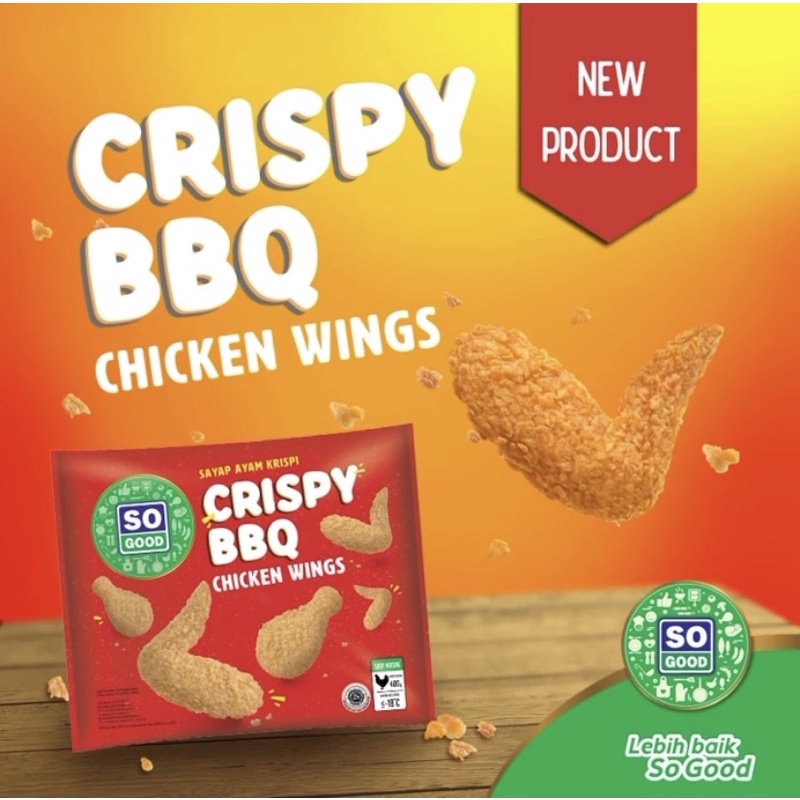 So Good Chicken Wing Crispy BBQ 400gr