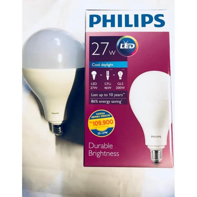 Terlaris Lampu LED Bulb PHILIPS 27W Baru