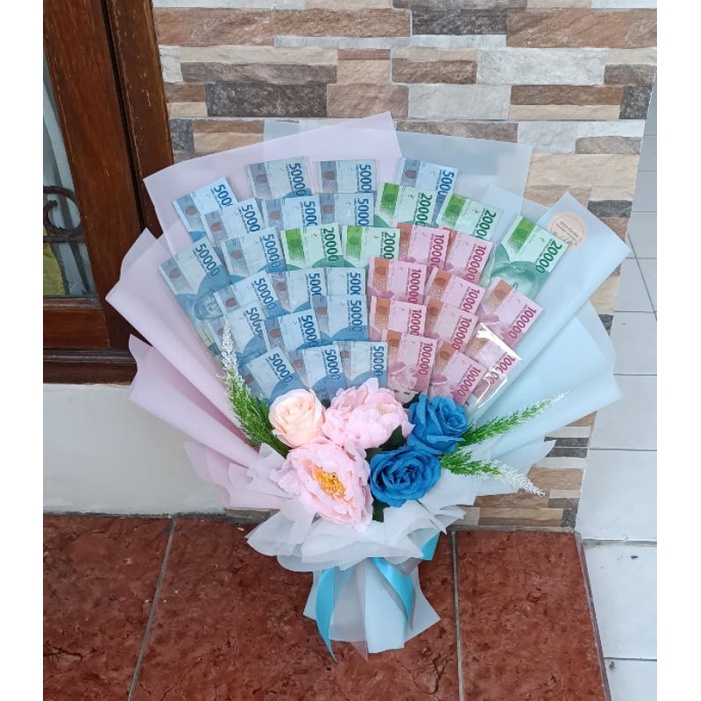 Bouquet uang asli (Tunai 2juta dibouquet)