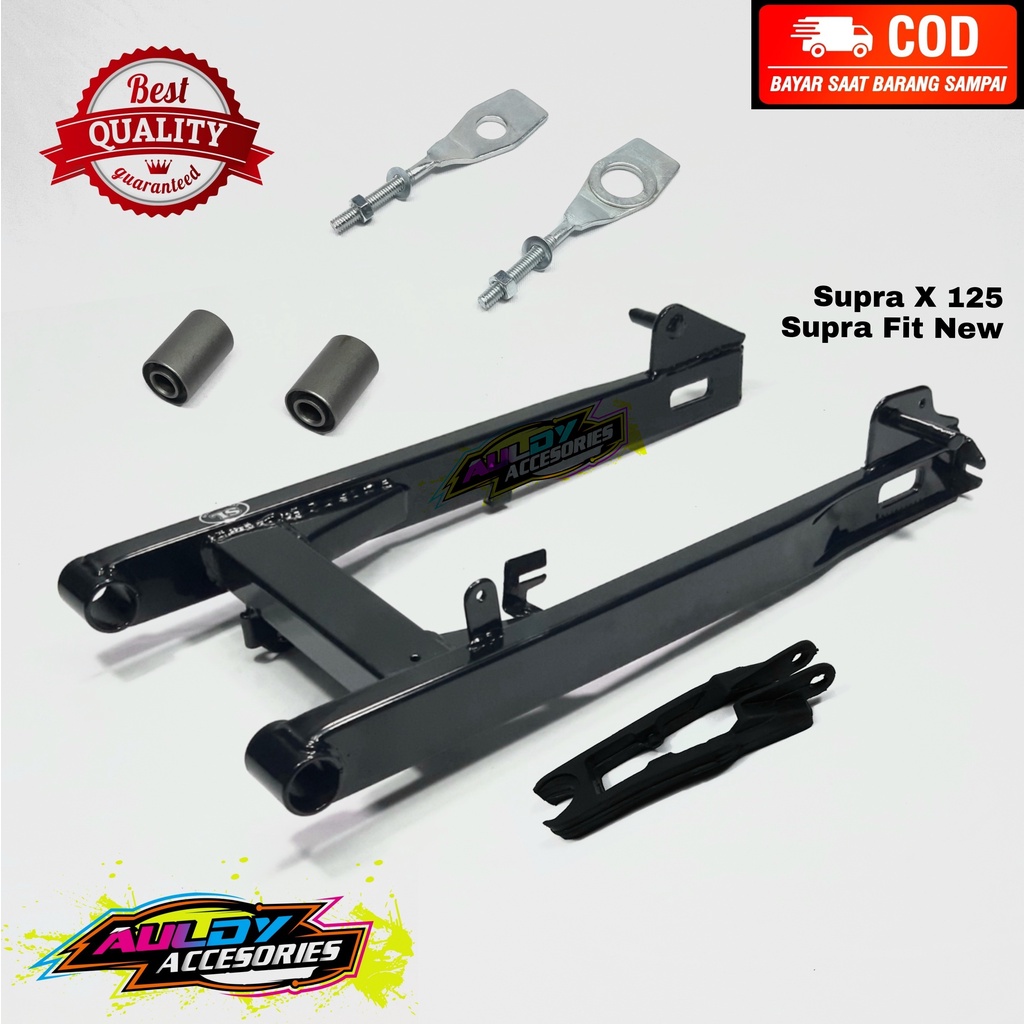 Fork Swing Arm Arem Lengan Ayun Honda Supra X 125 Lama Old Fit New Hitam Tebal Full Set Standart Cap