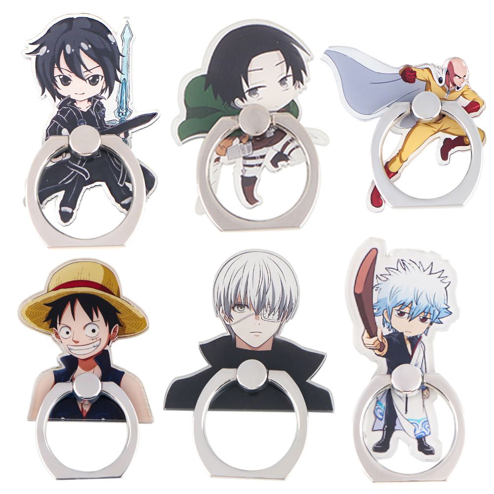 Rebuy Inuyasha Bracket Ring Stand Holder Handphone Anti Jatuh Bahan Metal Desain Dragon Ball