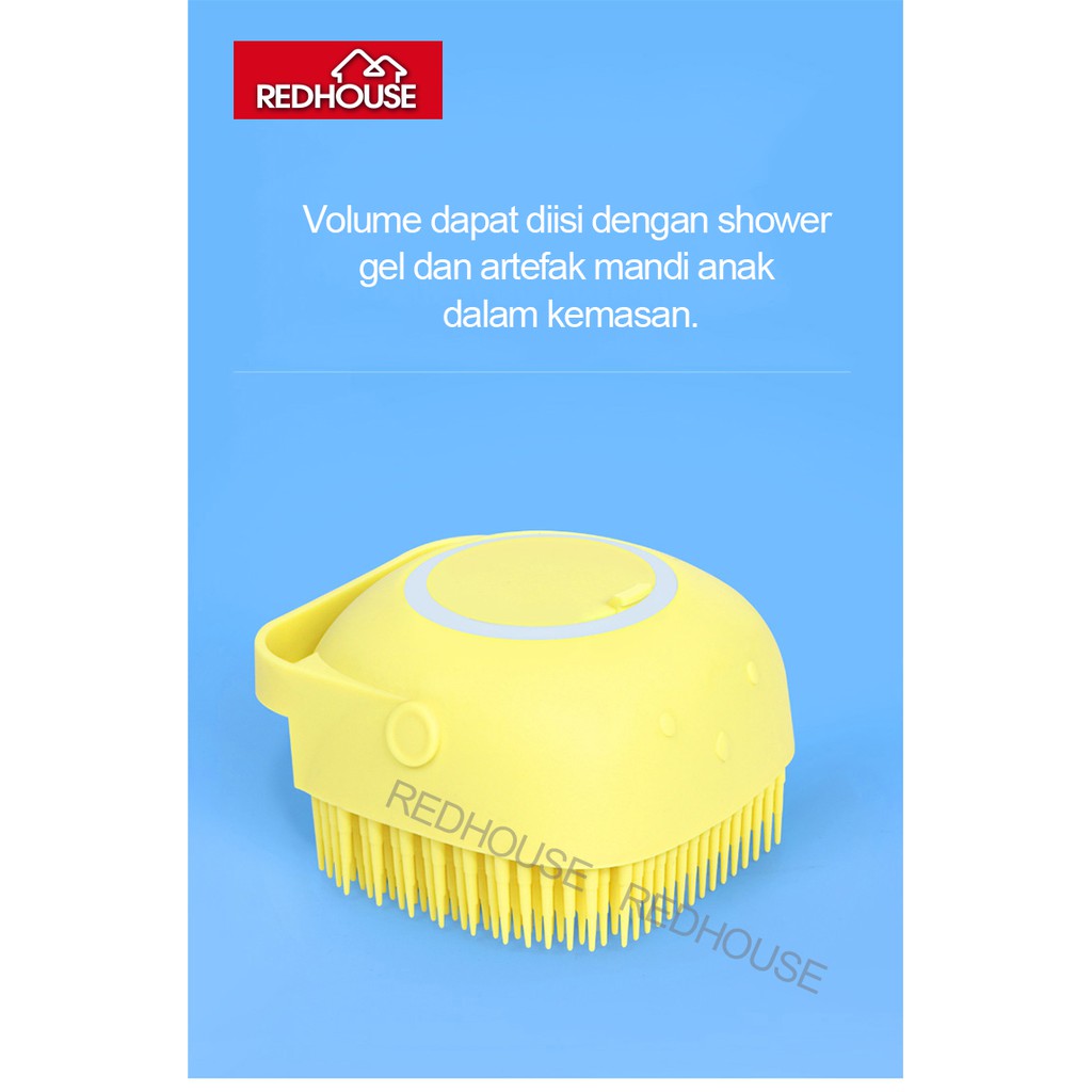 RED HOUSE Shower brush  Sikat Mandi Silikon sikat mandi serbaguna