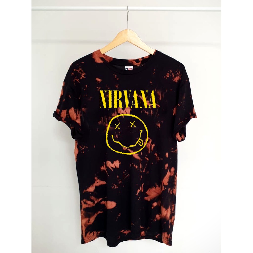 Kaos Tie Dye / Tie Dye Shirt GnR Nirvana Metallica