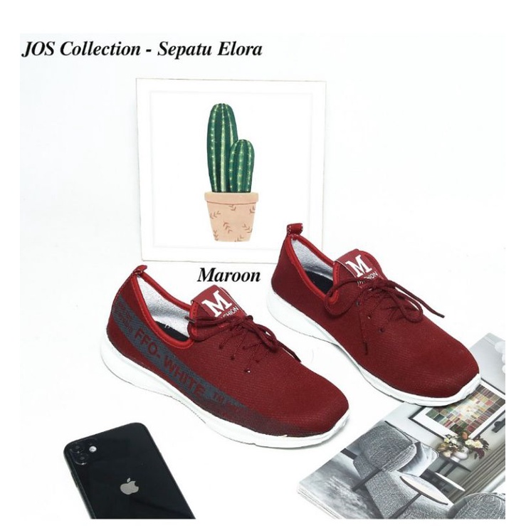 Sepatu Wanita Elora Maron by Jos Collection