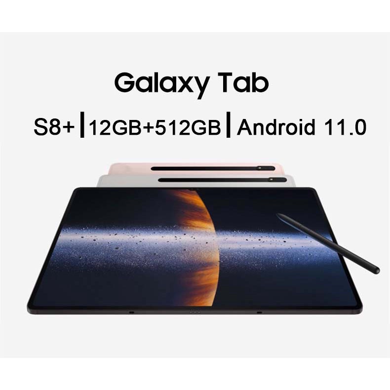 Tablet PC Galaxy Tab S8 S8+ S8 Plus Ultra 8/128 8/256 12/256 RAM Tablet Android 10.1inch Layar Full Screen Layar Besar Wifi 5G Dual SIM Tablet Untuk Anak Belajar hp tablet tab advan Tablet Gaming kantor Tablet Murah