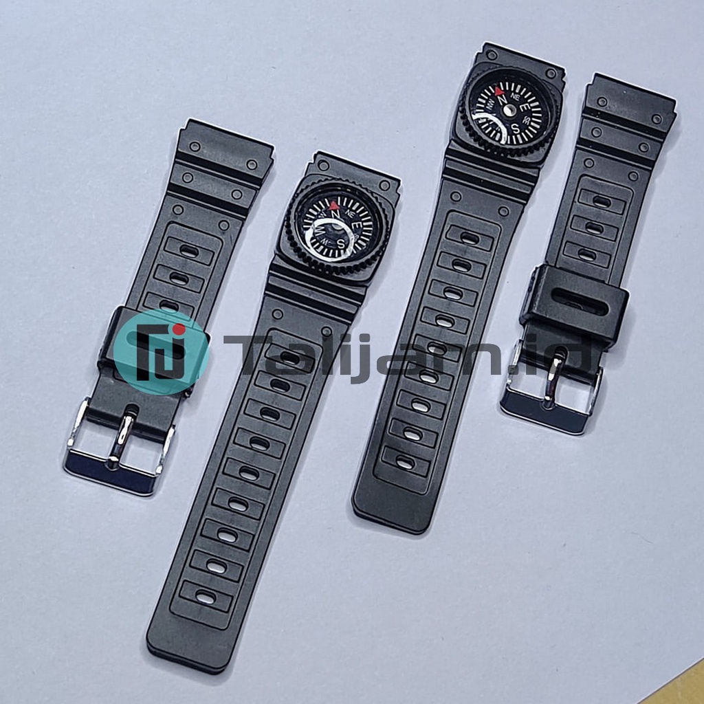 TALI JAM TANGAN RUBBER KARET CASIO 20MM CALCULATOR