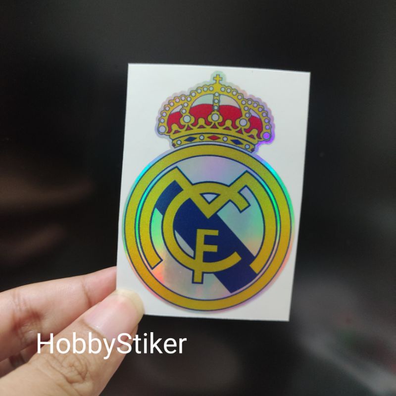 Jual Stiker real madrid football club sepak bola premium chrome