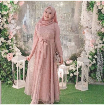 GAMIS WANITA CANTIK SYARI MURAH DRESS KONDANGAN WISUDA NIKAH AKAD