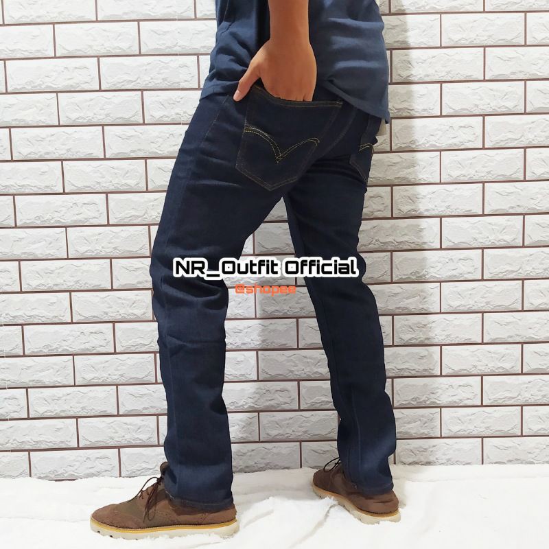 Celana Jeans Panjang Pria Slim Fit Garment Cowok Stretch Melar Murah 27-38 NR_Outfit Official COD