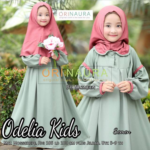 GAMIS KIDS ORINAURA TERBARU. ODELIA KIDS 10000%  ORINAURA BERLABEL