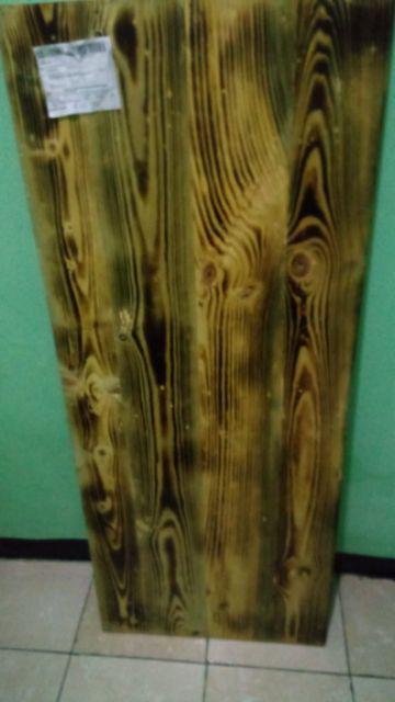 Papan Kayu Jati Belanda  120x50x2cm Warna Bakar
