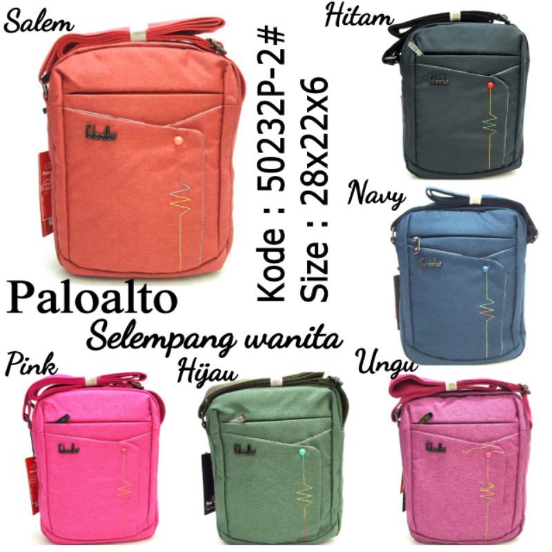 TAS FASHION SELEMPANG SLING BAG WANITA PALOALTO 50232P-2# Terbaru 6Warna sesuai digambar