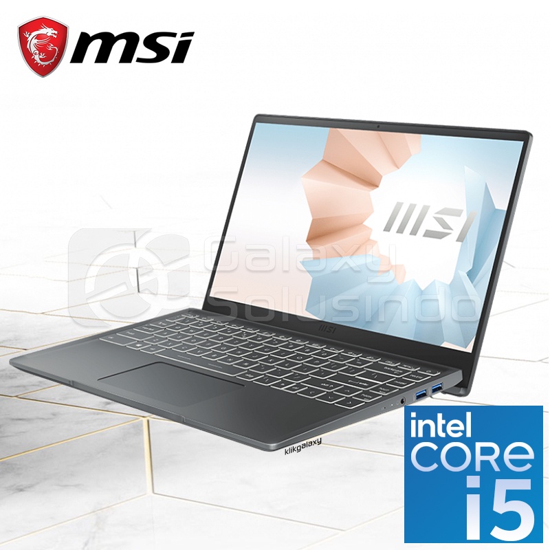 MSi MODERN 14 B11MOU 1058ID Core I5 1155G7 512GB SSD 8GB INTEL UHD GRAPHIC - Carbon Grey