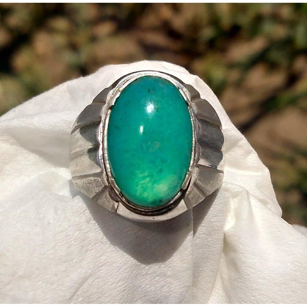 Natural Bacan Doko Kristal Full Giwang Ring Perak 925 Handmade perk