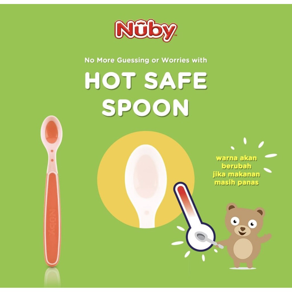 Nuby 3pk hot safe spoon