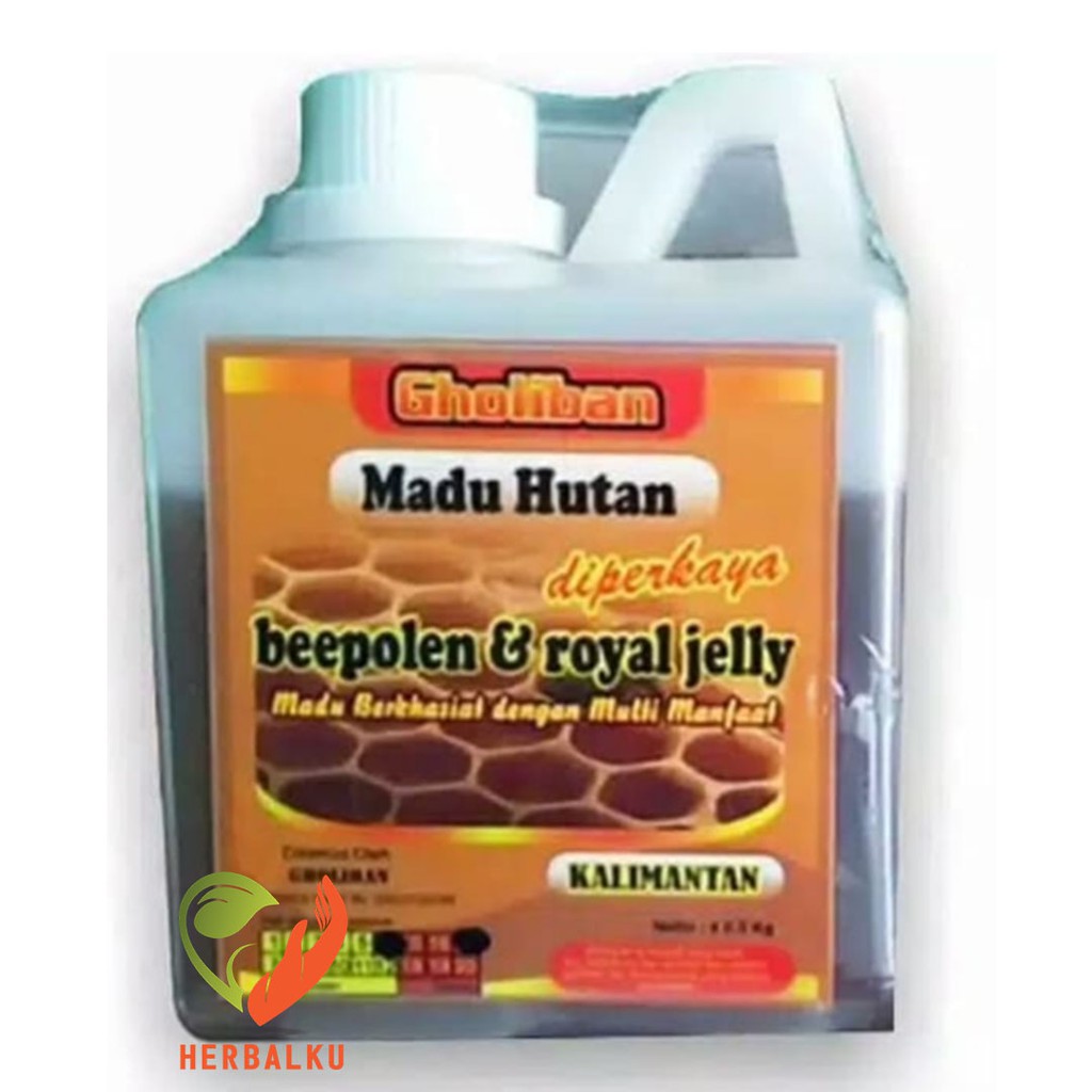 

Madu Hutan Gholiban 500 gr // Madu Hutan KALIMANTAN Gholiban Plus Bee Pollen Royal Jelly 500 gr