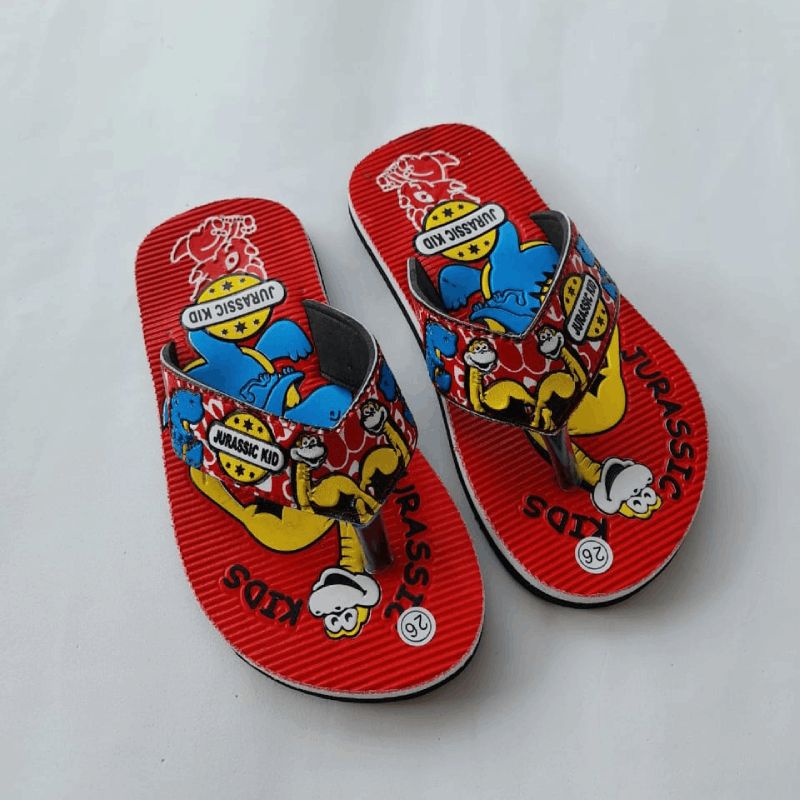 Sandal Jepit Anak Laki Laki Muka Print Jurassic Kids