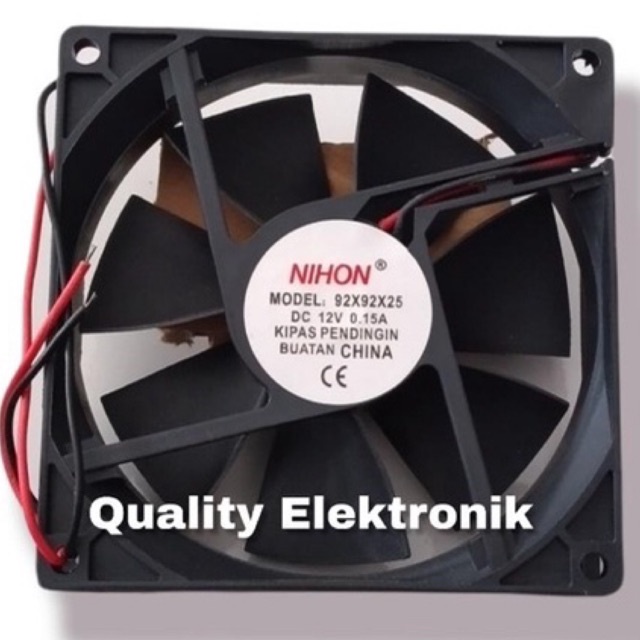 FAN MOTOR DC 12volt 9x9cm merk HANAYA / NIHON