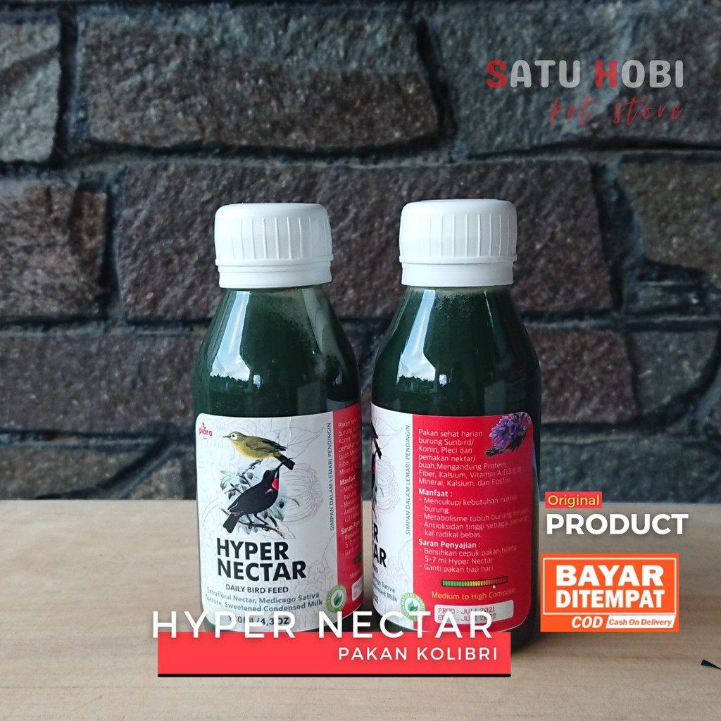 Pakan Konin Kolibri Ninja HYPER NECTAR untuk Kolibri | Sogon | Pleci DLL