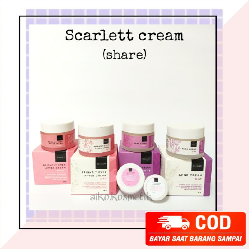 SHARE IN JAR Scarlett Cream Day/Night Acne Brightly